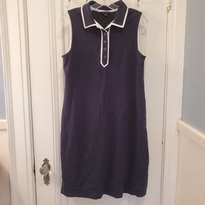 Lands' End Navy Polo Dress